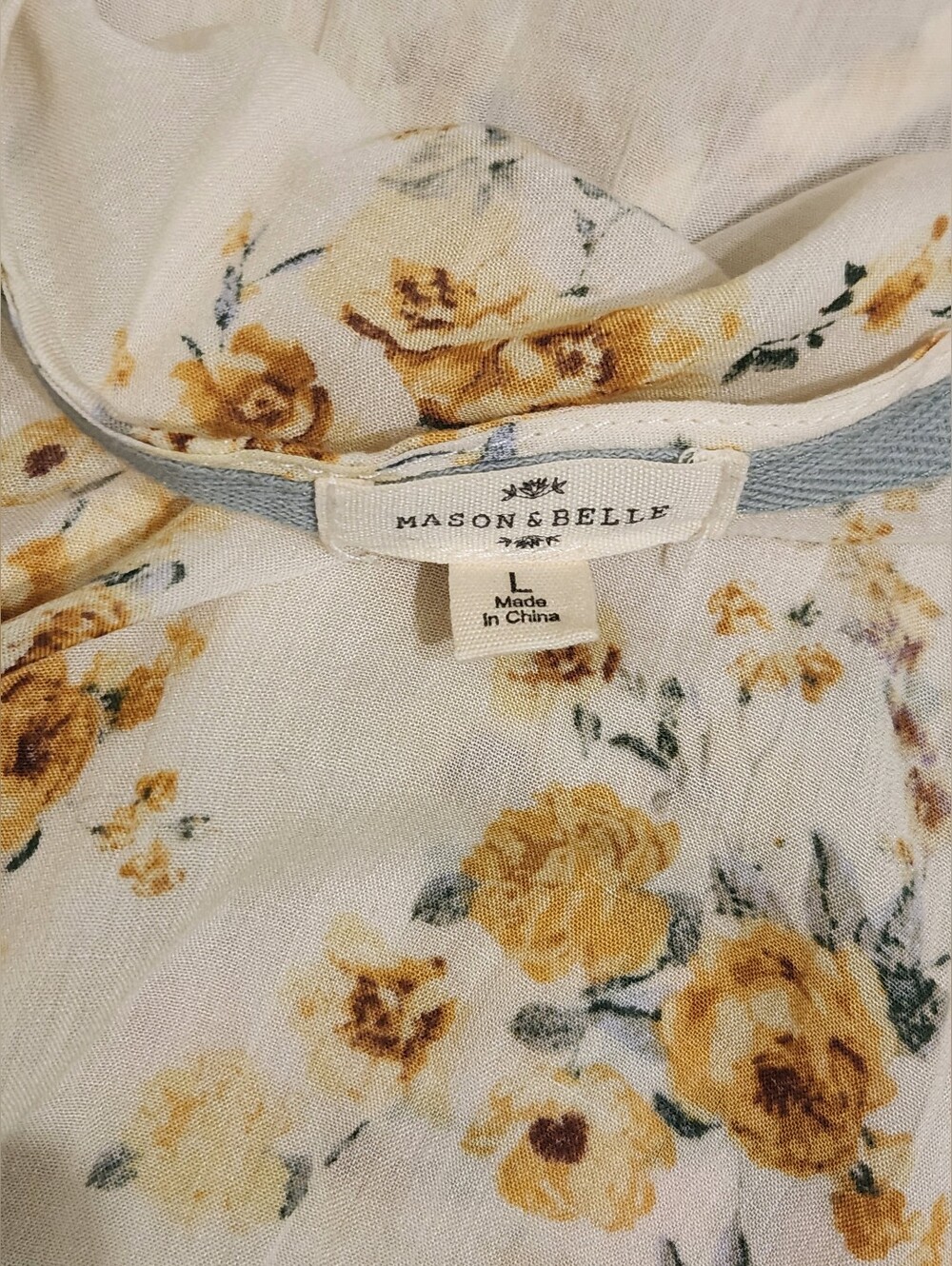 Mason & Belle Floral Lace Trim Duster - Picture 4 of 7